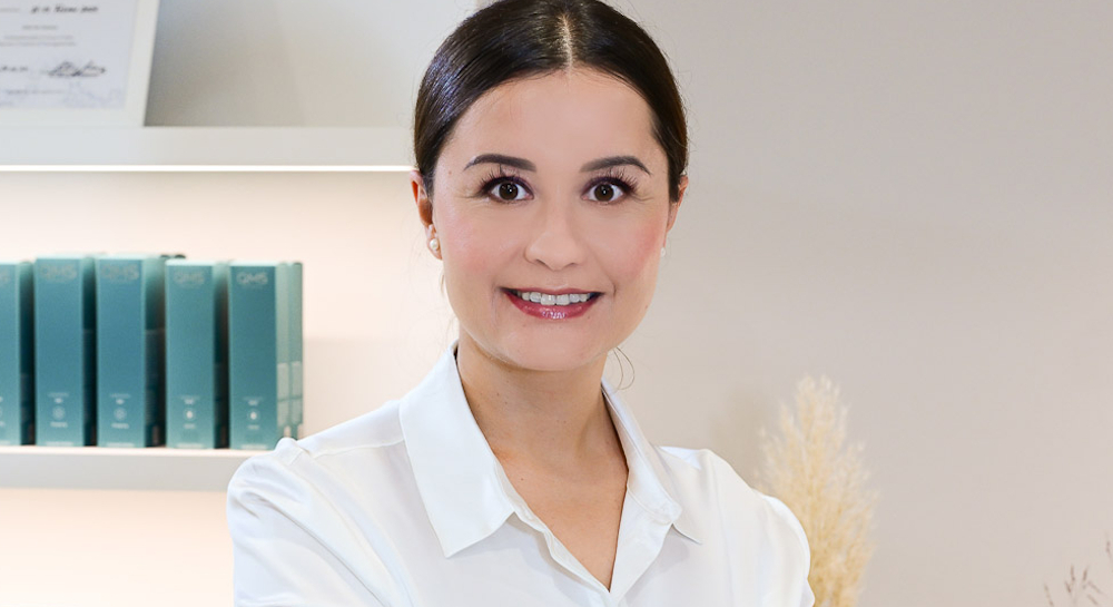 Beruhigte, gepflegte Haut nach einer QMS-Gesichtsbehandlung bei MP Cosmetic Berlin-Hermsdorf